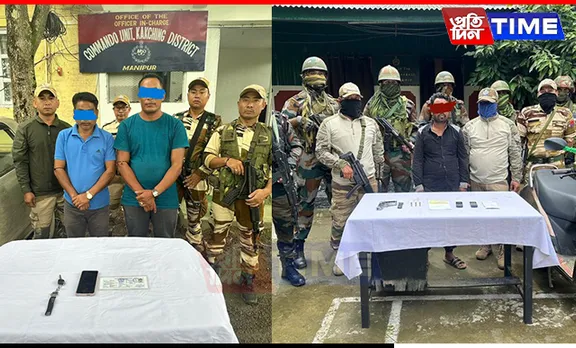 3 Militants Arrested In Manipur Over Extortion, Firearm Seized